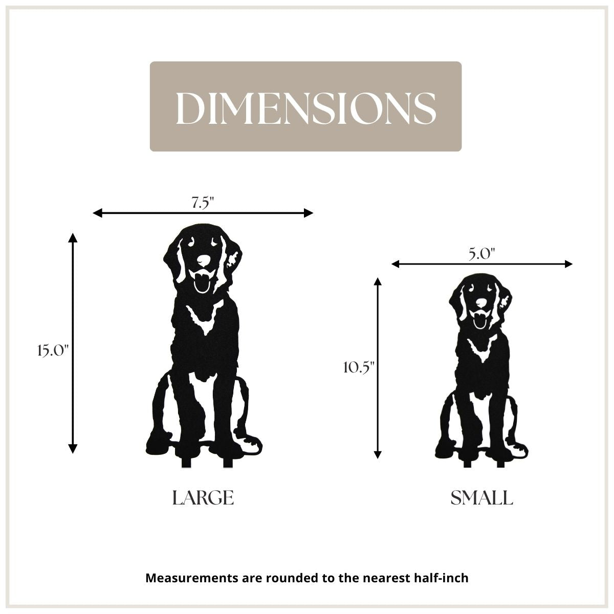 Golden Retriever Sitting Metal Art – Handcrafted Dog Décor