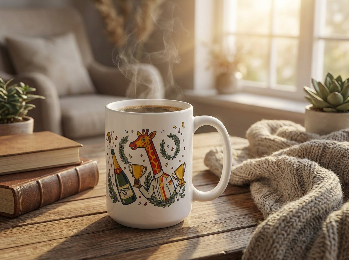 Grand Prix Giraffes - Victory Lane Celebration - 15oz Mug