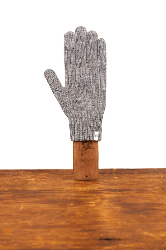 Grey Tweed Ragg Wool Full Glove