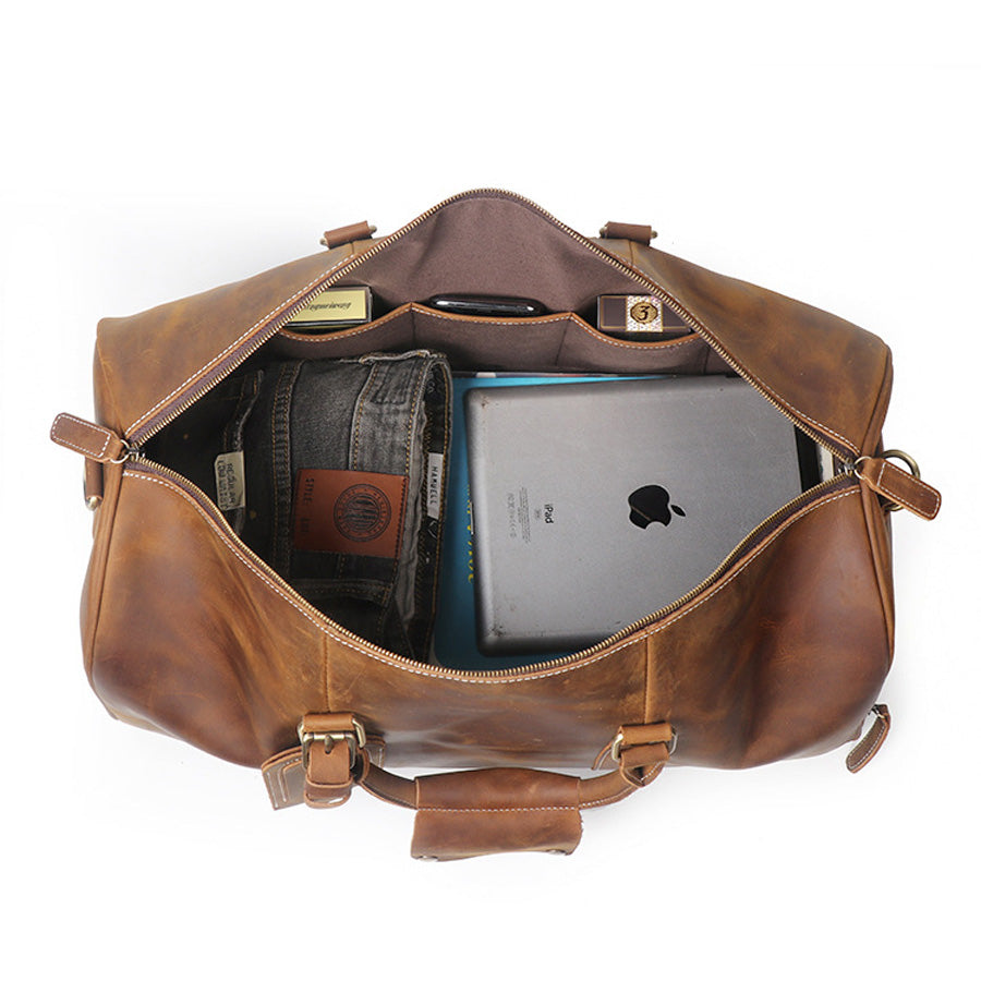 Bastion – Crazy Horse Leather Duffle