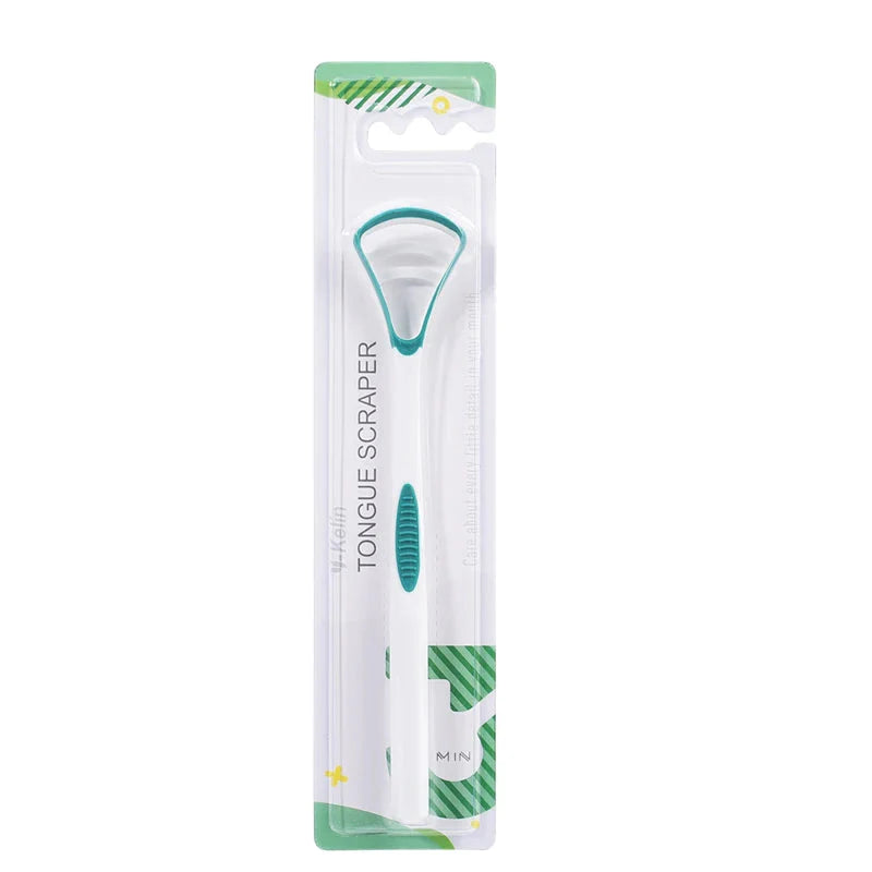 Silicone Tongue Scraper & Cleaner Brush - Fresh Breath Oral Care Tool, 1/3/6/12 Pack