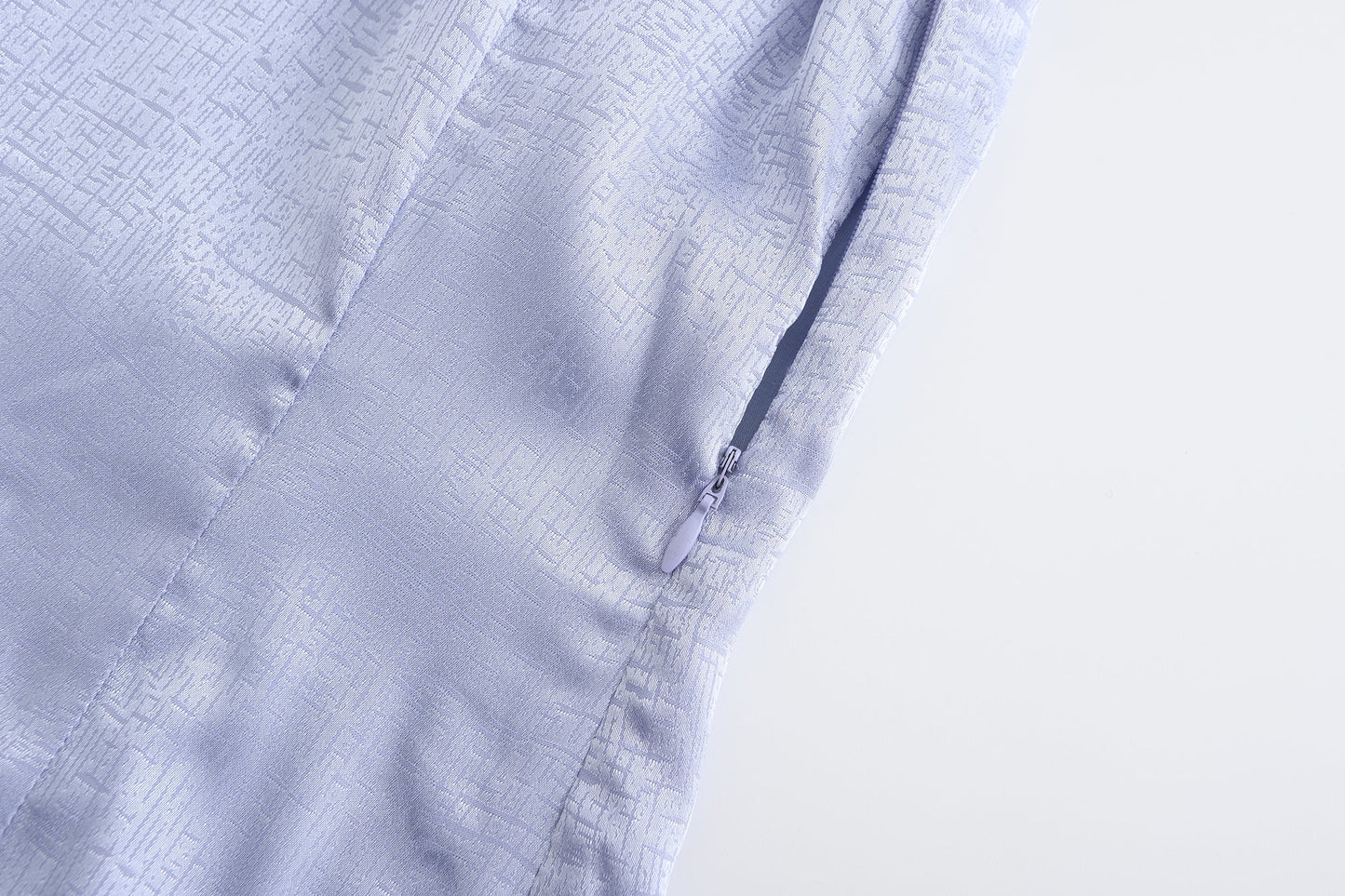 Hua Sleeveless Brocade Mini Dress Periwinkle