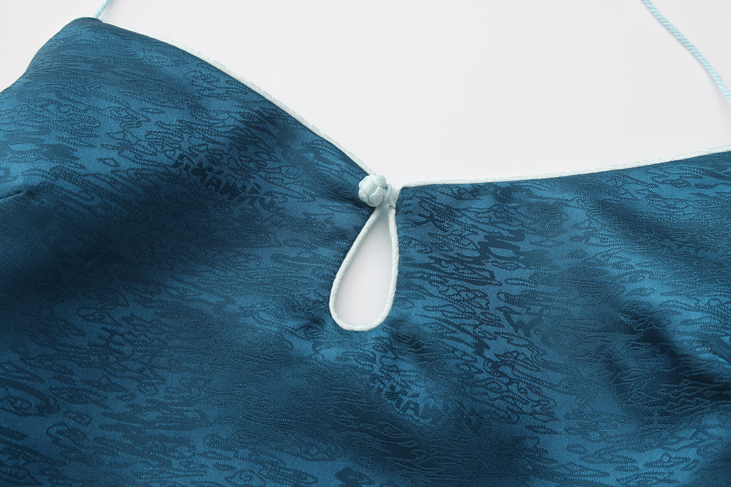 Dong Cropped Reversible Apron Top Elixir Blue