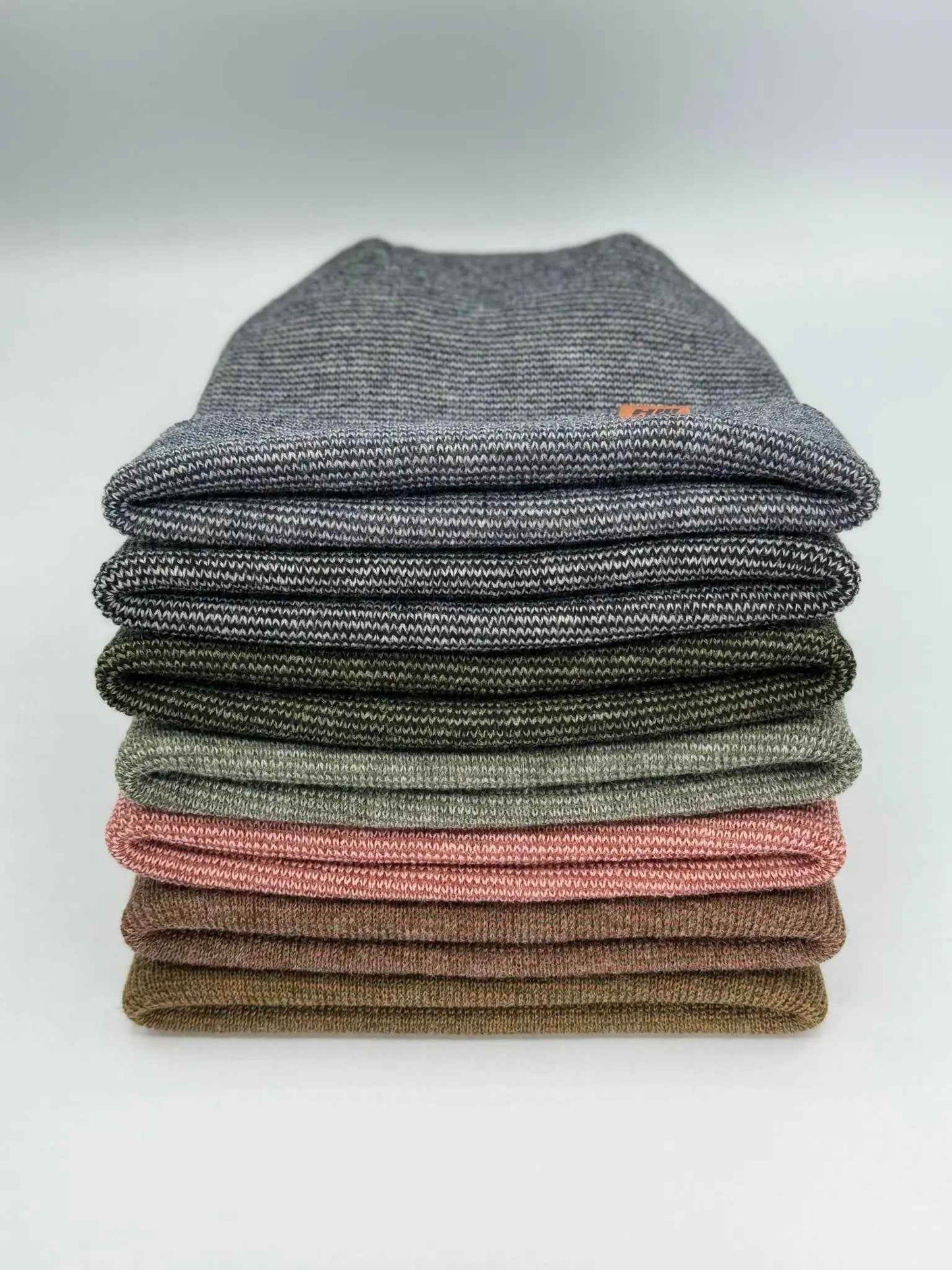 Haakwear H Stitch Fusion Cuffed Beanie / Hat (Patent Design) Brown / Green, Made in USA