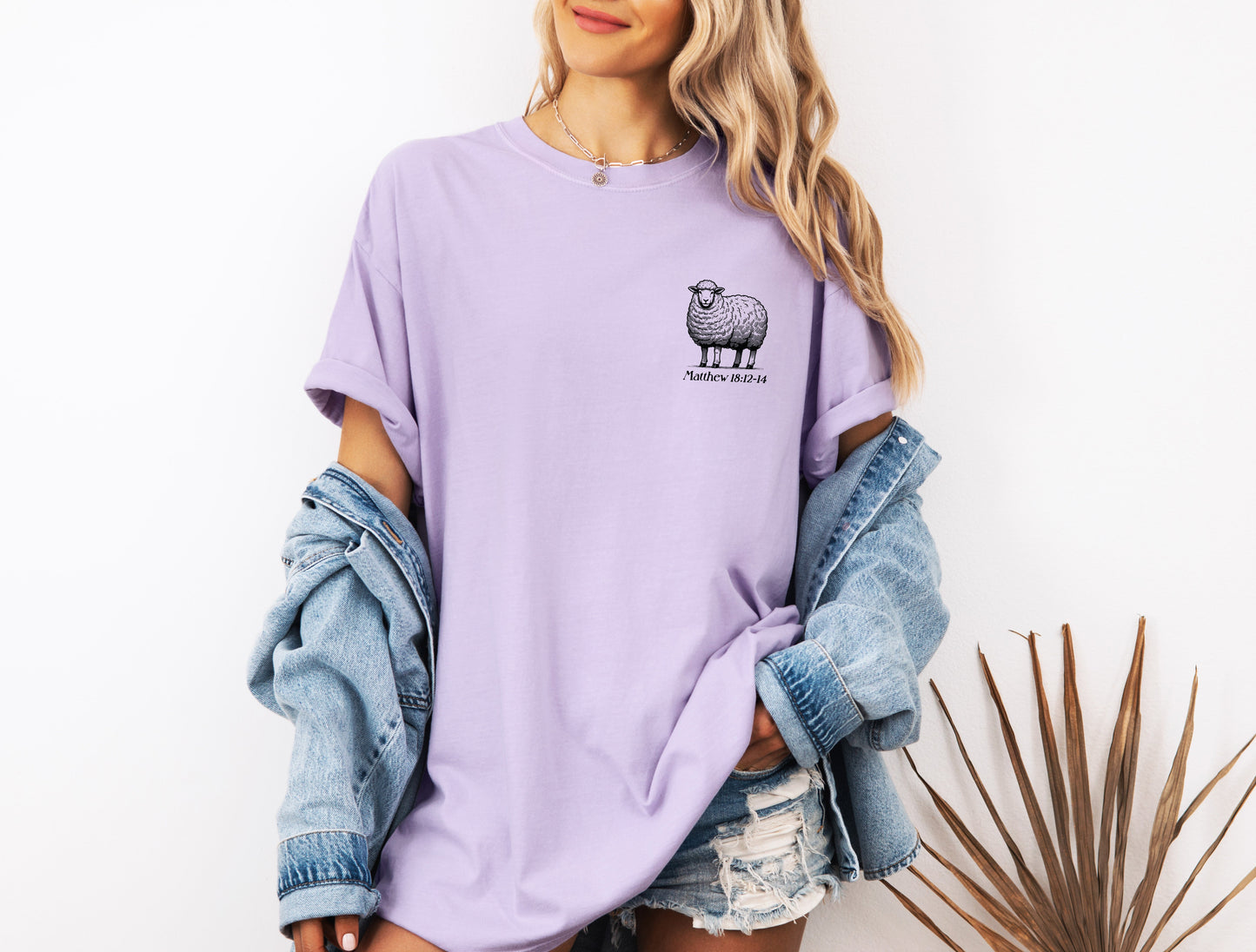 He left the 99 to find me Christian Garment Dyed T Shirt