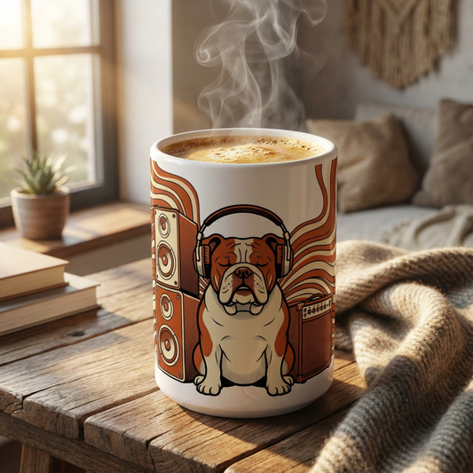 Hi-Fi Hounds - Bulldog Beats 15oz Mug