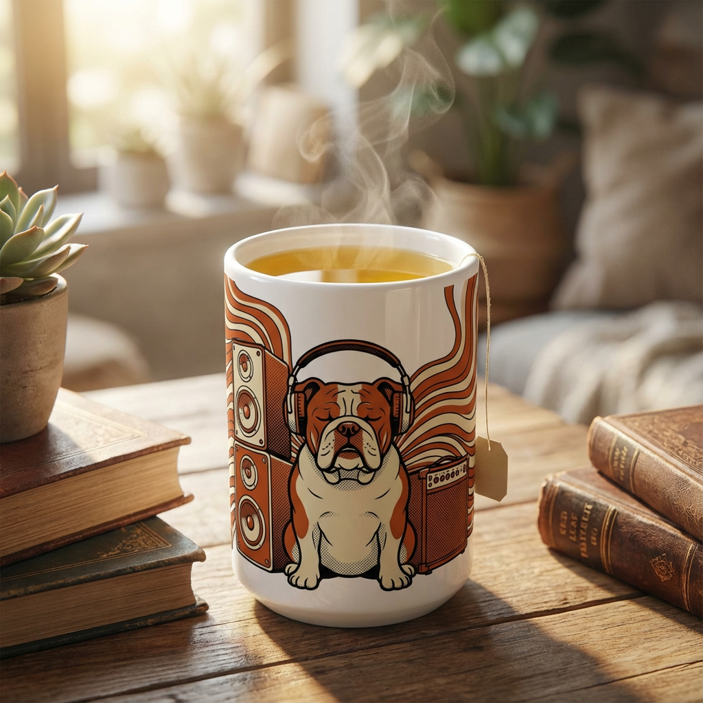 Hi-Fi Hounds - Bulldog Beats 15oz Mug