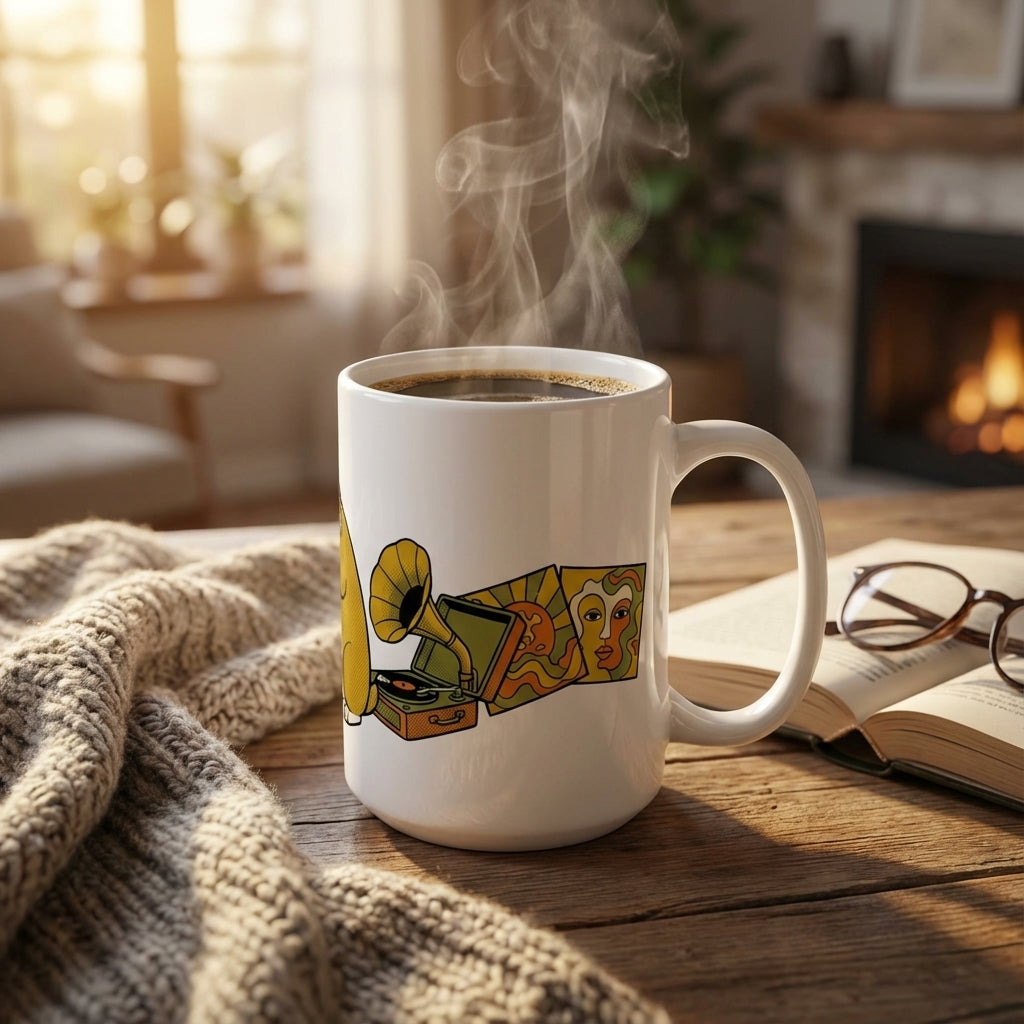 Hi-Fi Hounds - Crate Digger Corgi 15oz Mug