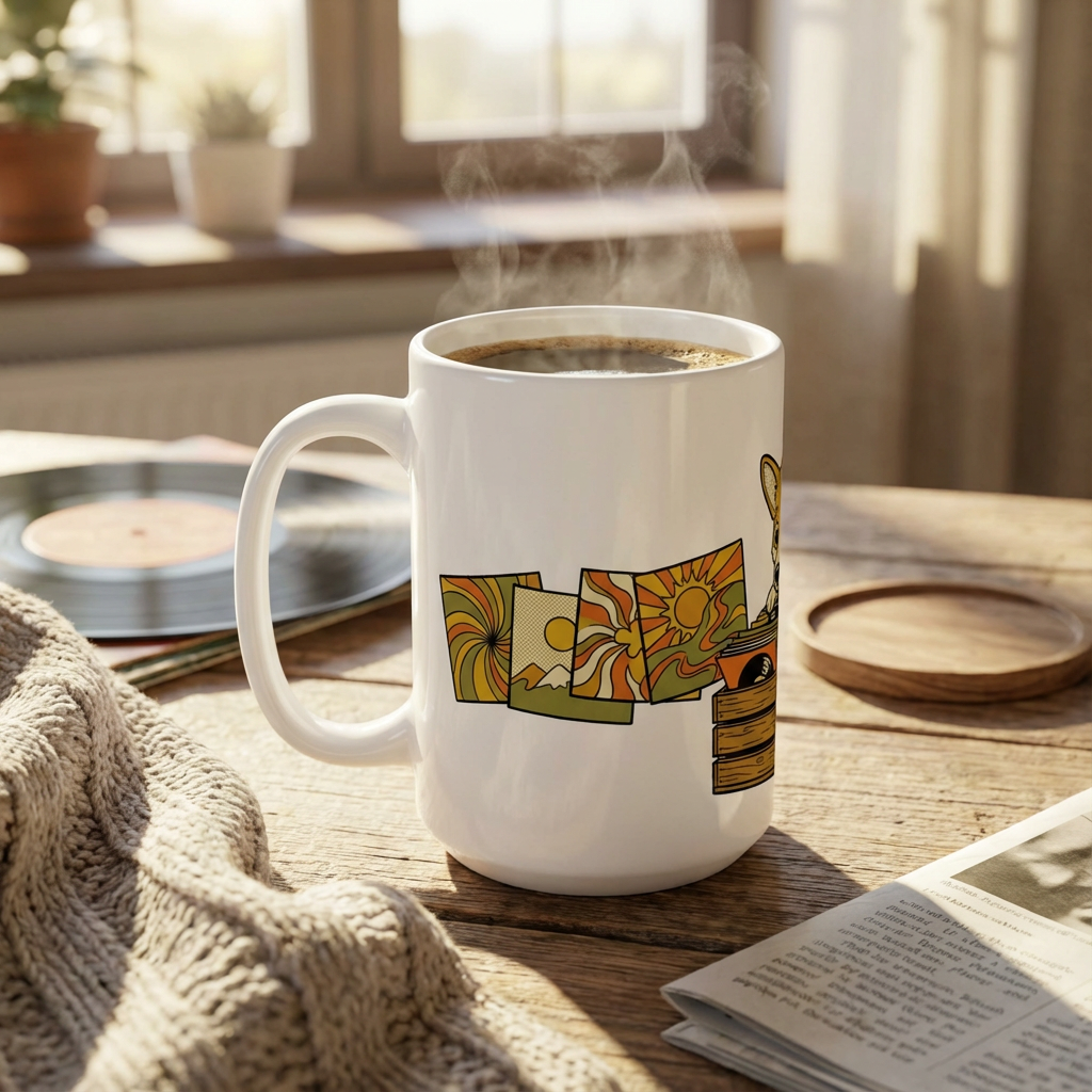 Hi-Fi Hounds - Crate Digger Corgi 15oz Mug