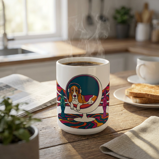 Hi-Fi Hounds - Egg Chair Chill 15oz Mug
