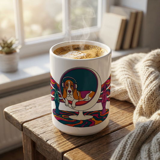 Hi-Fi Hounds - Egg Chair Chill 15oz Mug