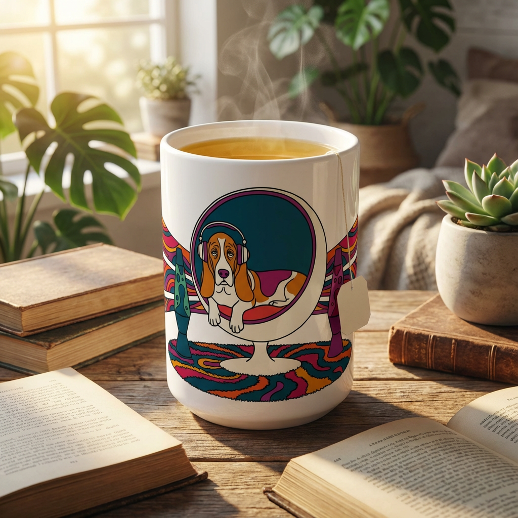 Hi-Fi Hounds - Egg Chair Chill 15oz Mug