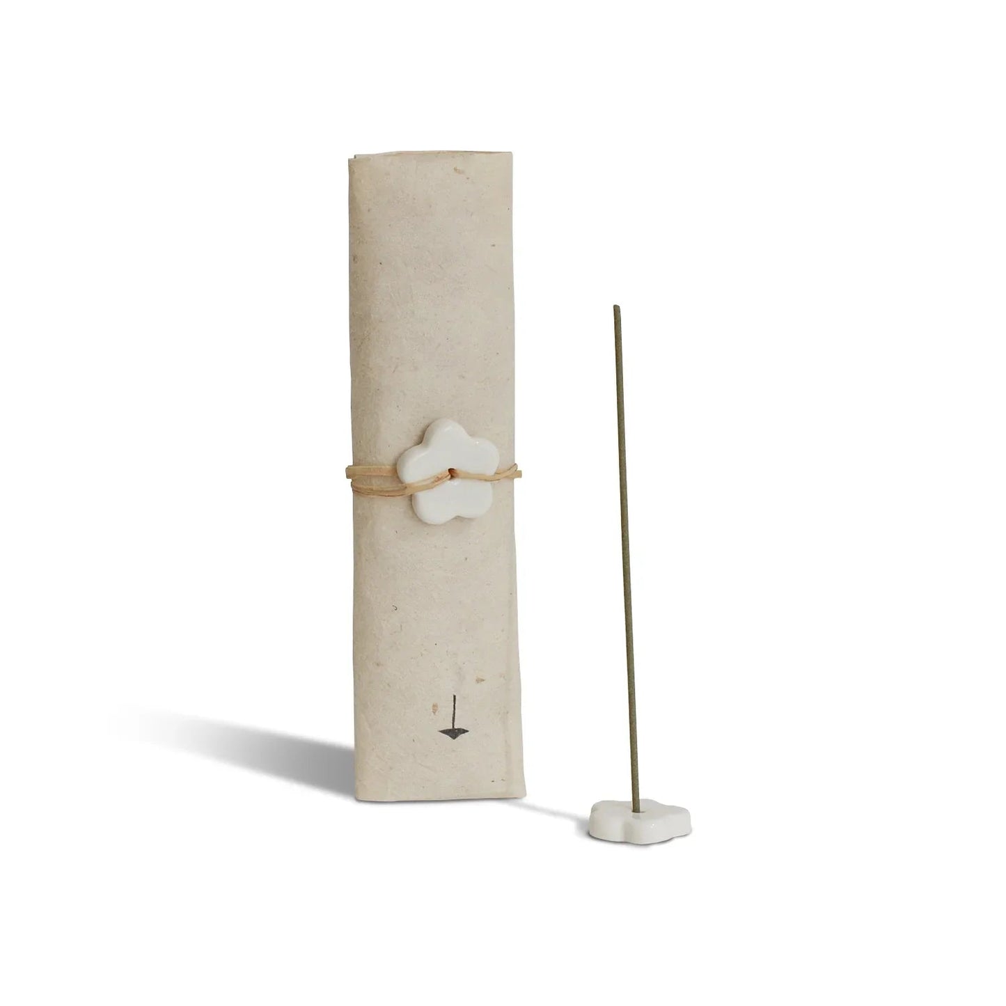 Hinoki Japanese Incense Stick Set – 30 Sticks with Ceramic Holder