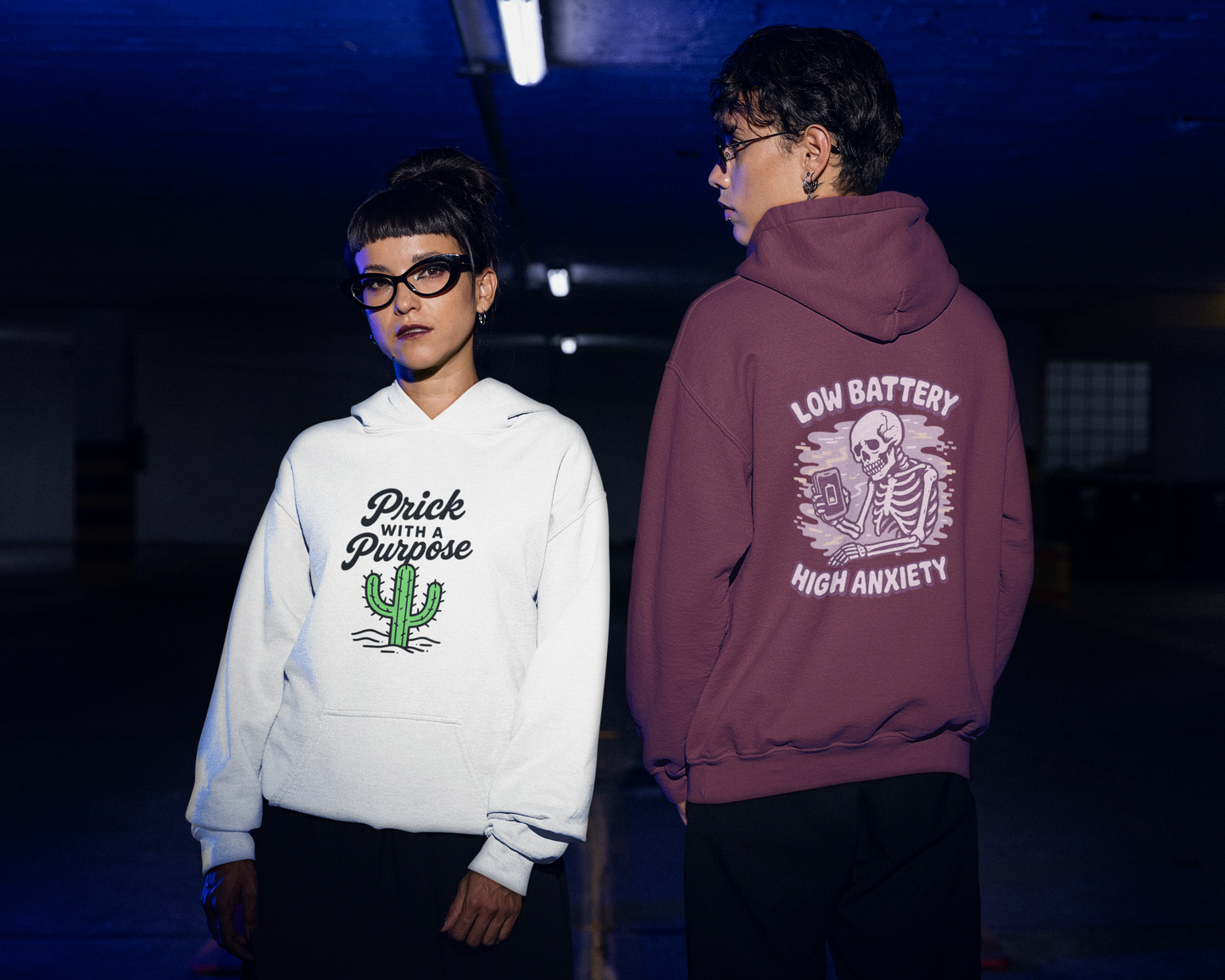 Low Battery, High Anxiety - Hoodie