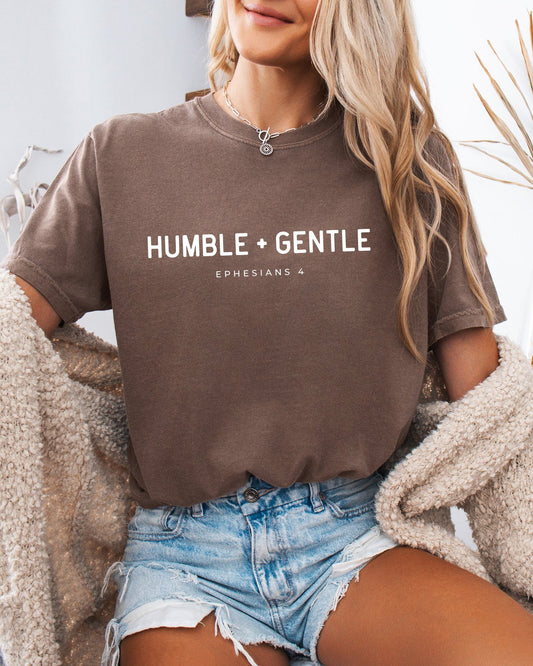Humble & Gentle Christian Comfort Colors Garment Dyed T Shirt