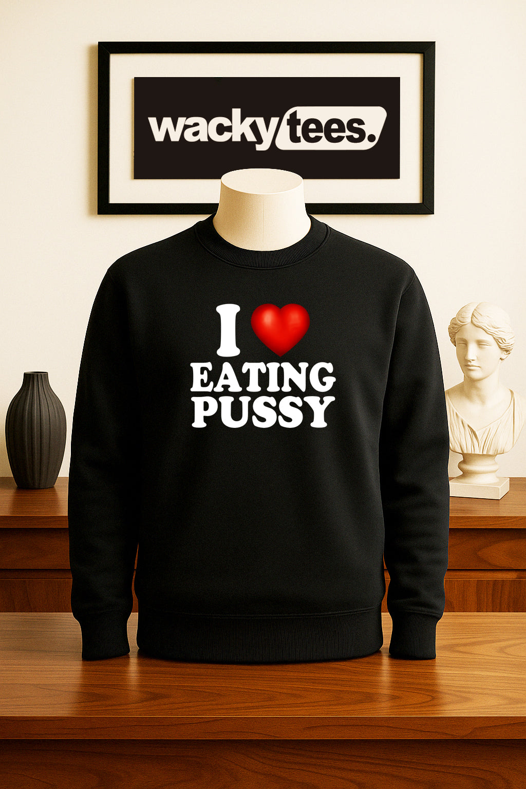 I Love Eating Pussy I Heart Funny Adult Humor Graphic Tee Shirt