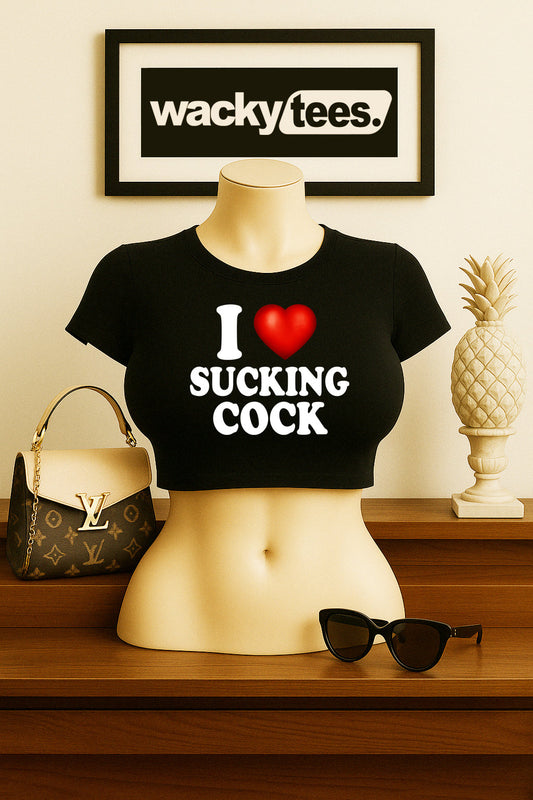 I Love Sucking Cock I Heart Funny Adult Humor Graphic Tee Shirt