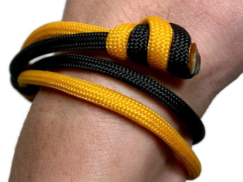 Black and Gold Double Rope Bracelet