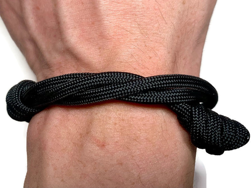 Jet Black Double Rope Bracelet