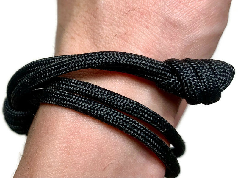 Jet Black Double Rope Bracelet