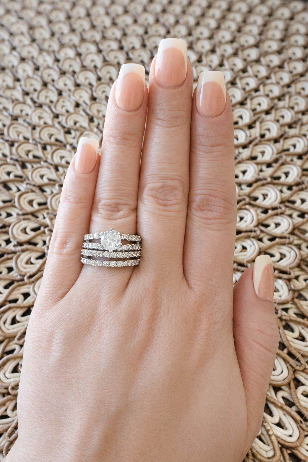 Bethany 2 Piece Ring Set-SIlver