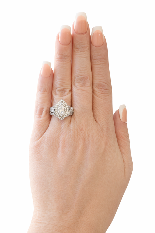 Grand Marquise Duo Ring Set