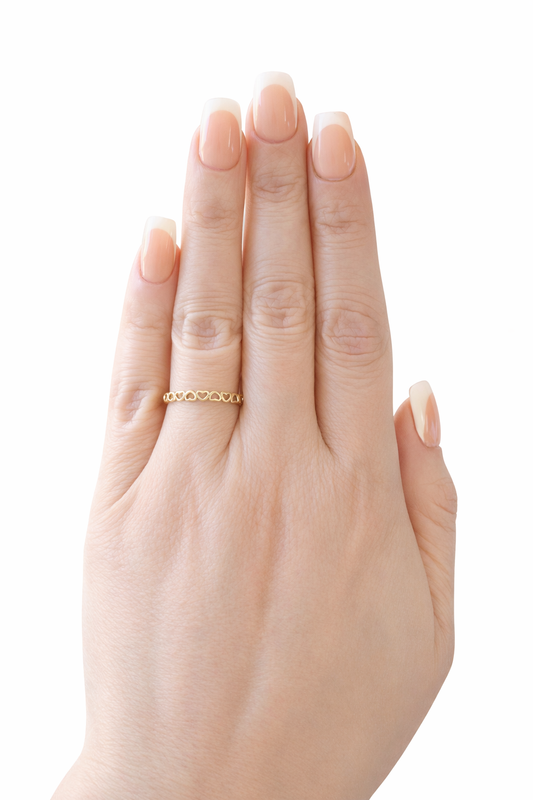 Heart Stacker Ring- Gold