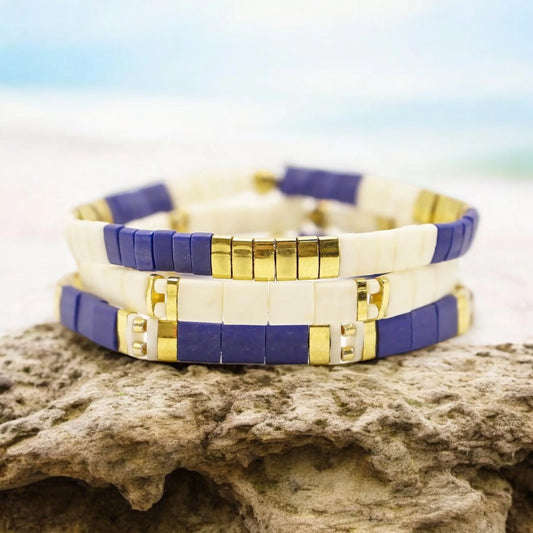 ROYALTY - Tila Bead Bracelets Stack Mack & Rex