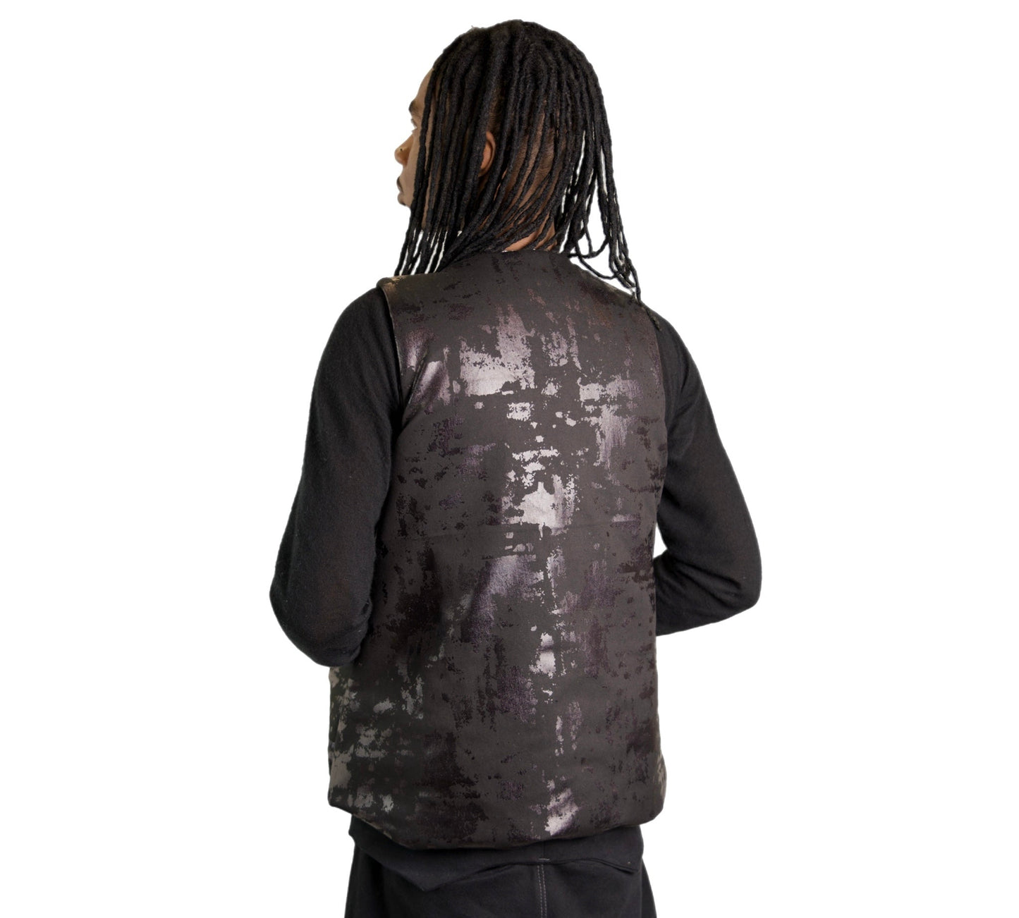 Painted Cropped Cargo vest