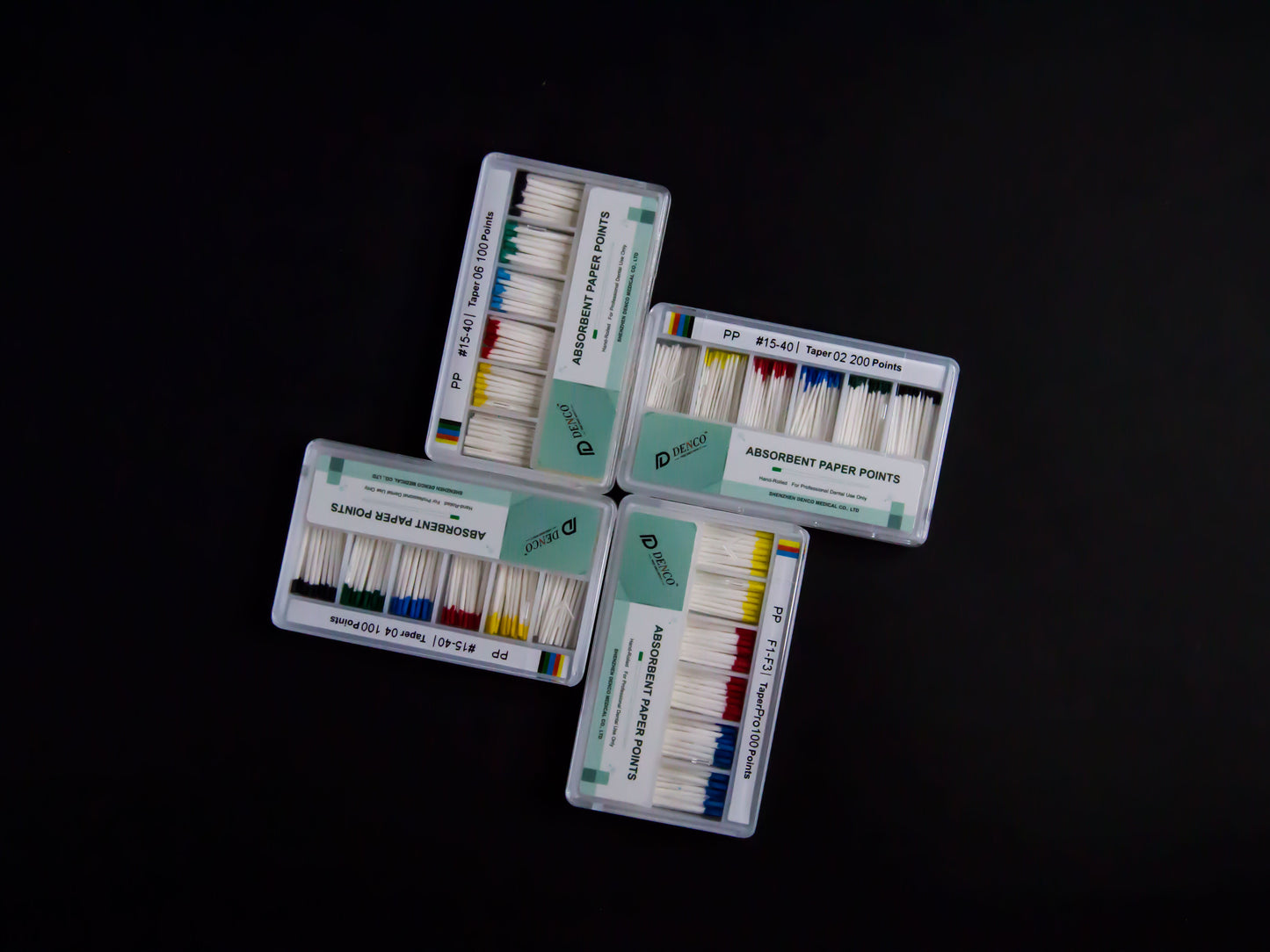 Endo Absorbent Paper Points Taper 02, 04 and 06