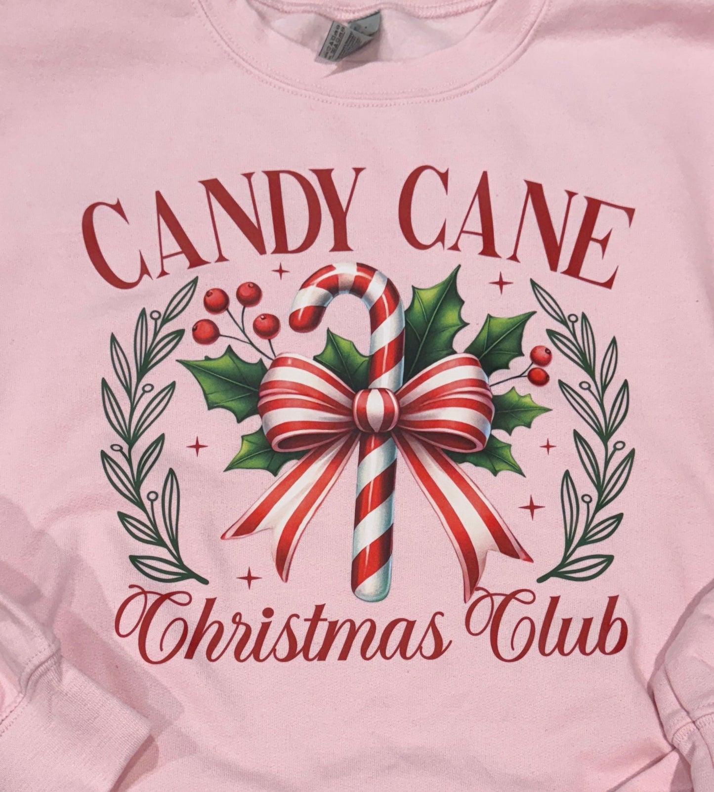 Candy Cane Club - Side Bow Sweatshirt