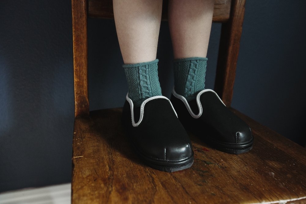 Kids Black Slip-On Shoes – Classic & Comfortable