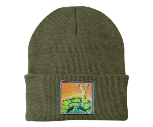The Tortoise By a Hare Beanie