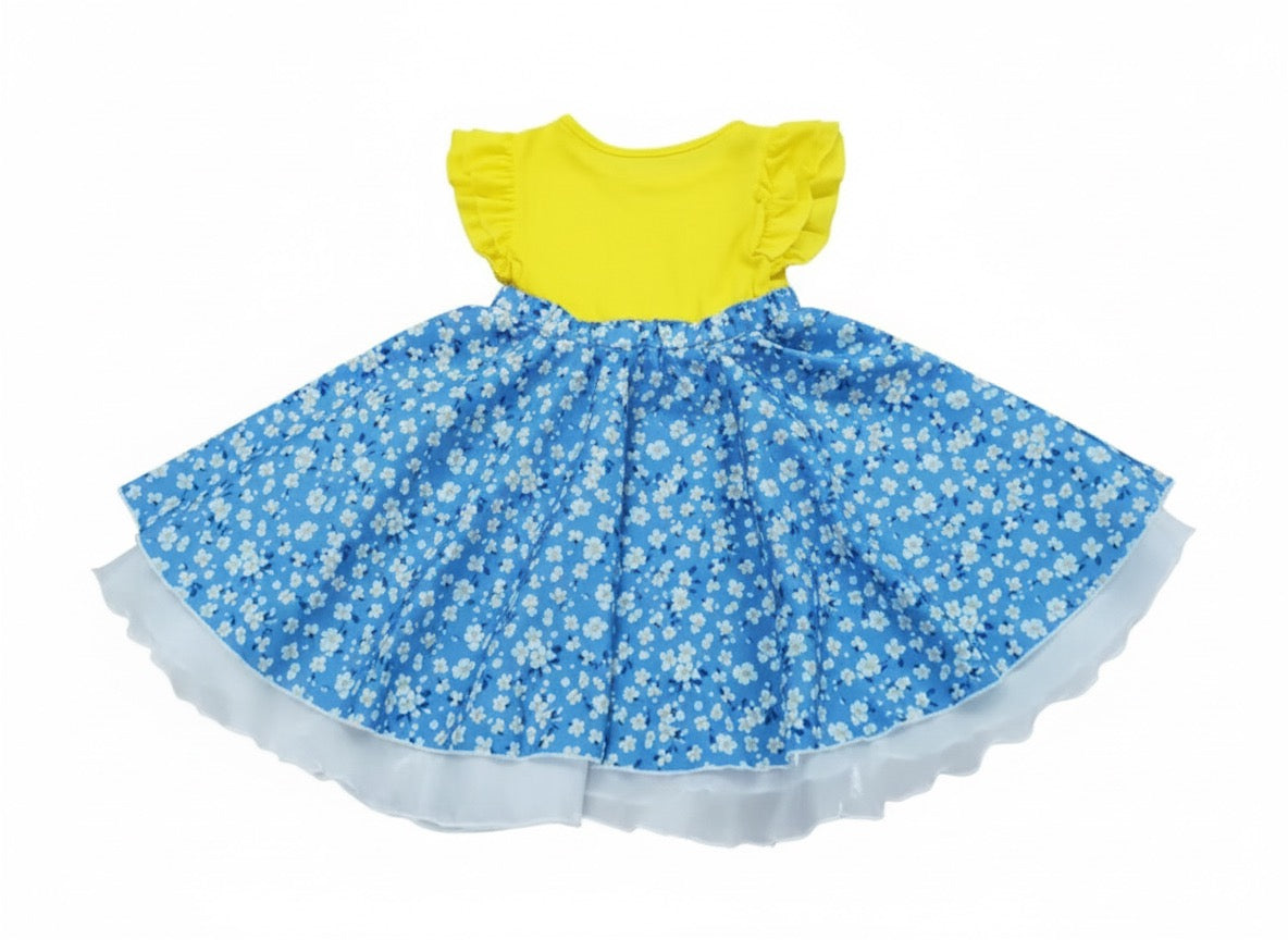 Blossom Organic Cotton Toddler Dress – Everyday Dress for Girls