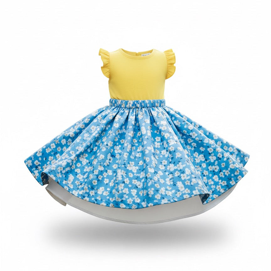 Blossom Organic Cotton Toddler Dress – Everyday Dress for Girls