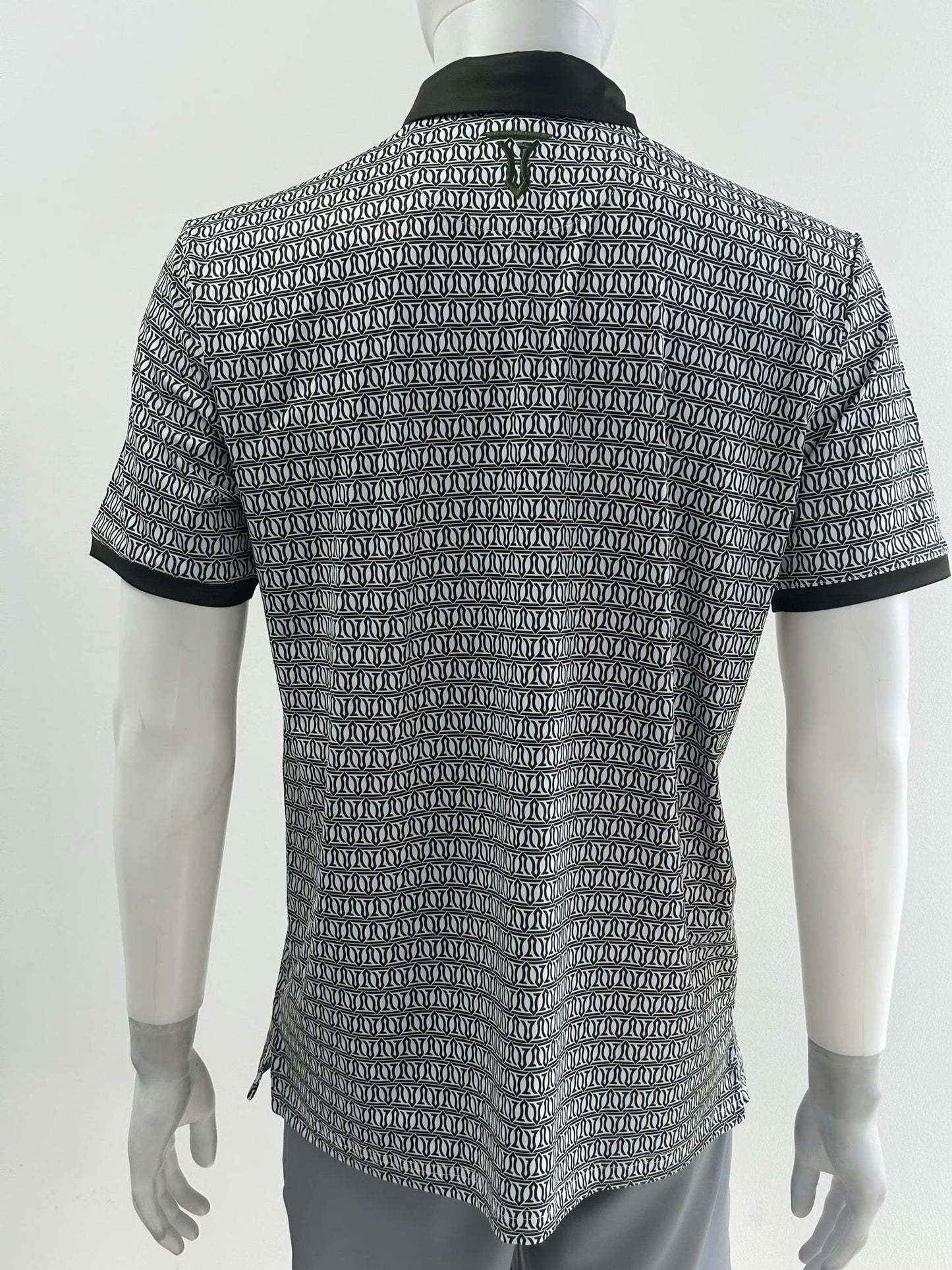 Sage Green Mosaic Performance Polo