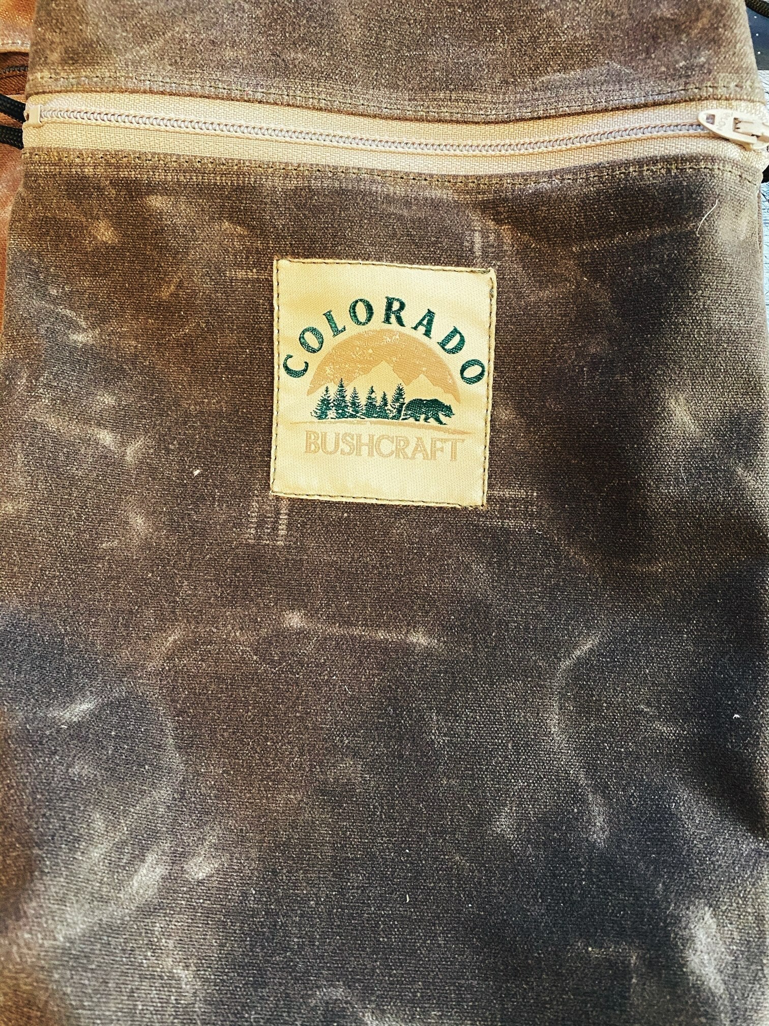 Handmade Medium Waxed Canvas Traditional EDC Pouch Bushcraft Survival Camping Possibles Dopp Grooming (Various Colors) Colorado Bushcraft