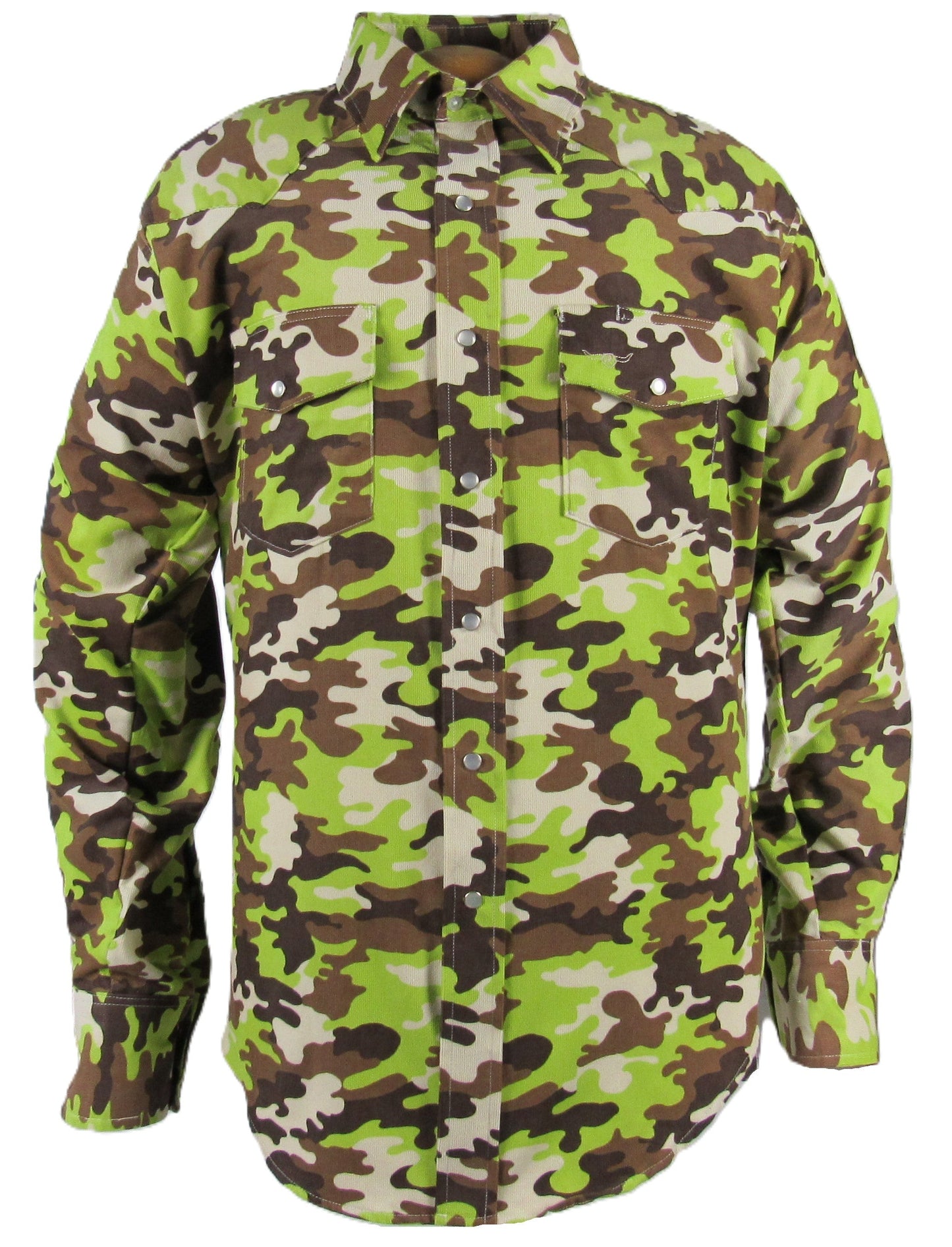 Flying R Ranchwear - Cantina Collection - Brown/Green - Long Sleeve - Classic Fit