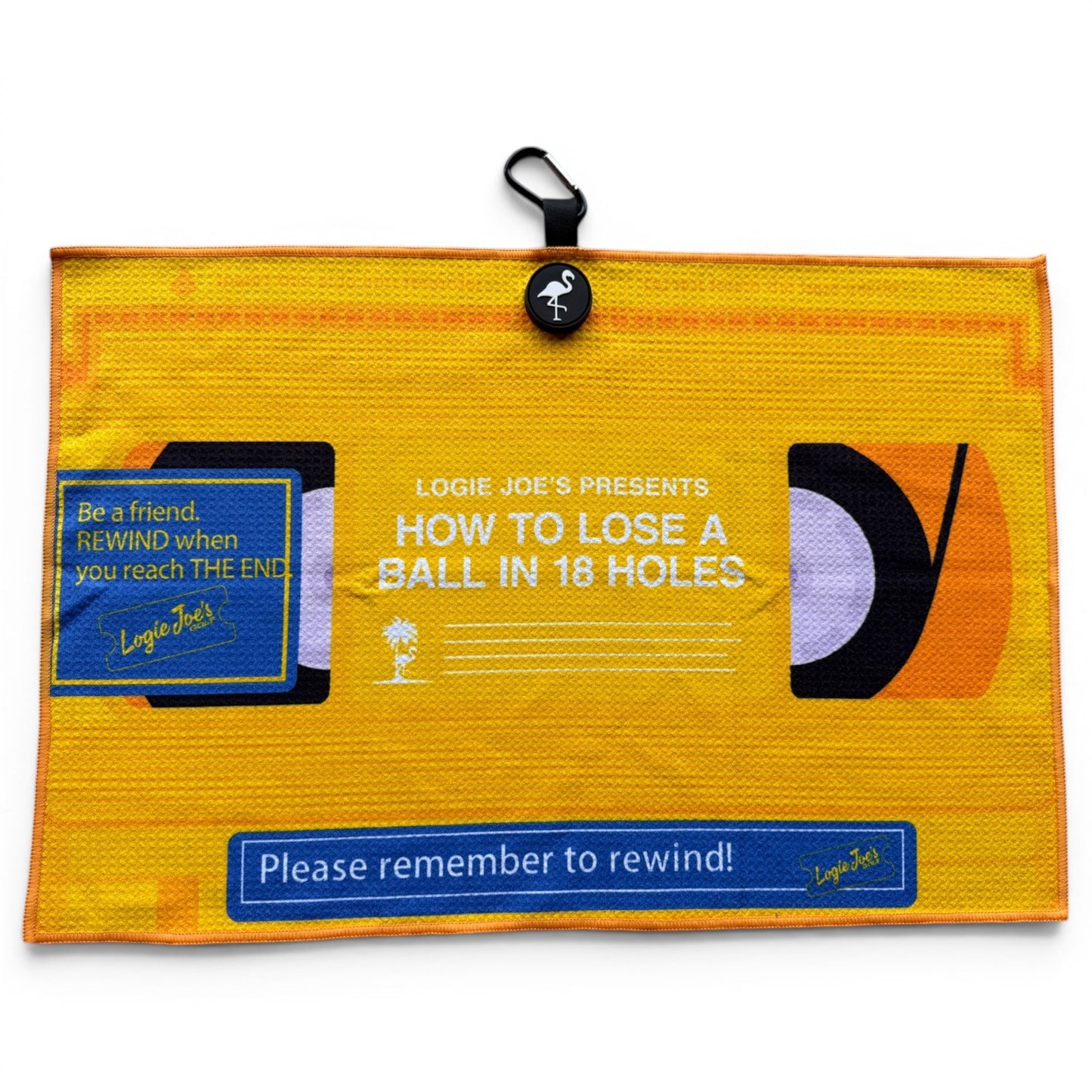 Block Party Golf Towel | 24” x 16” Microfiber Towel | Magnetic Clip & Carabiner | Premium Golf Accessory