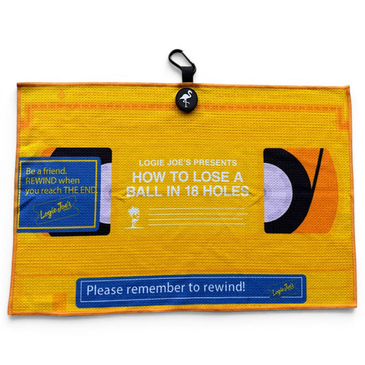 Block Party Golf Towel | 24” x 16” Microfiber Towel | Magnetic Clip & Carabiner | Premium Golf Accessory
