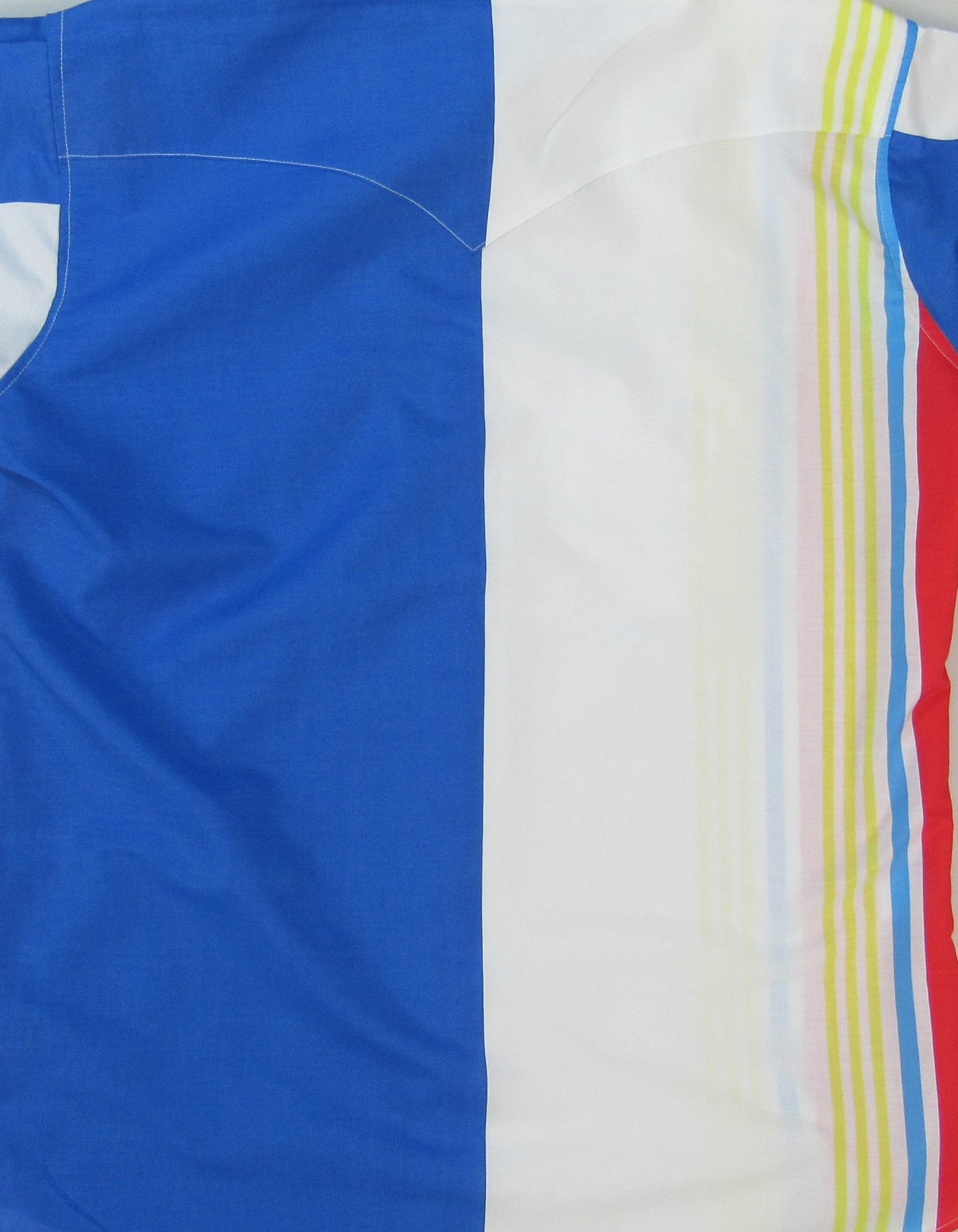 Flying R Ranchwear - Cantina Collection - Royal Retro Stripe - Long Sleeve - Classic Fit