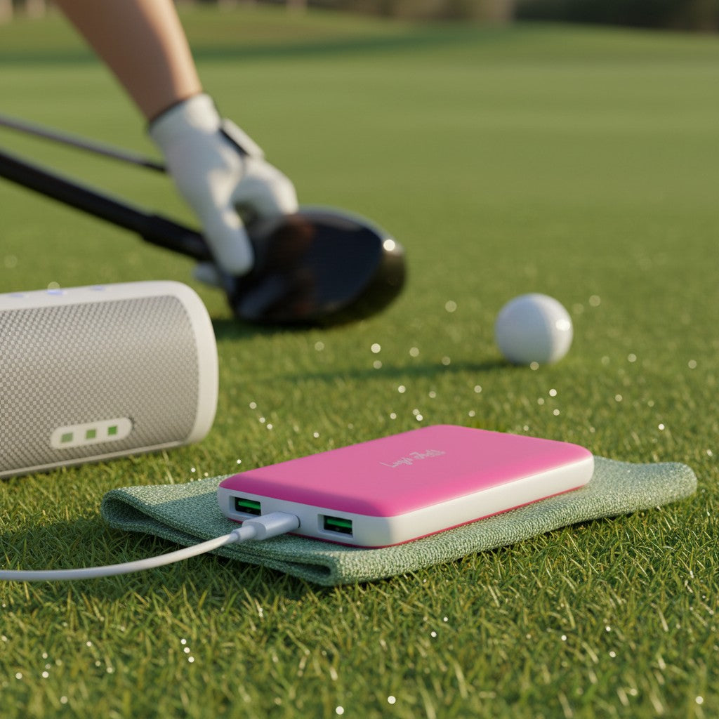 Fast Charge Power Bank | 10,000mAh Portable Charger | Slim USB-C Battery Pack for iPhone & Android | Travel & Golf Ready