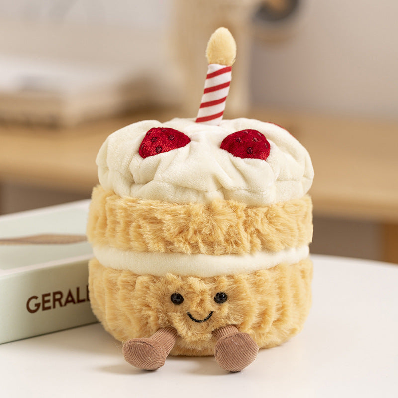 PreOrder Strawberry Cream Birthday Cake Plush Toy