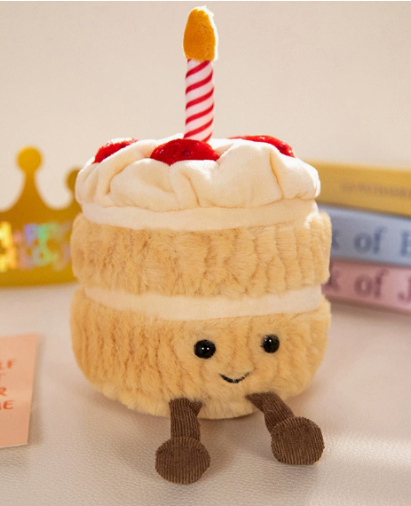 PreOrder Strawberry Cream Birthday Cake Plush Toy