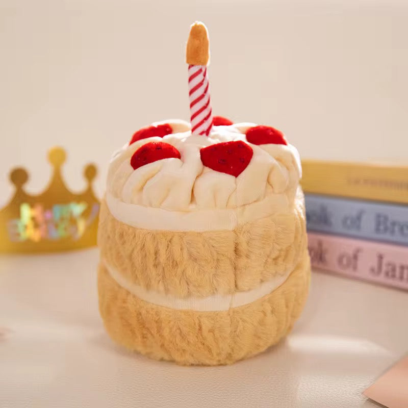 PreOrder Strawberry Cream Birthday Cake Plush Toy