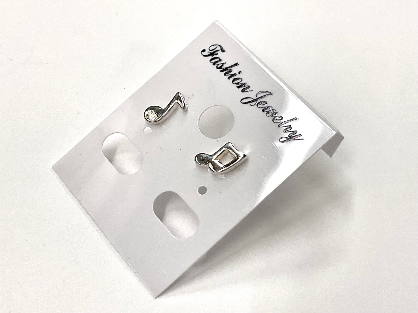 925 Silver Music Note Stud Earrings music teacher gift music lover band member sterling silver Elegant Modern Womans Girls hypoallergenic