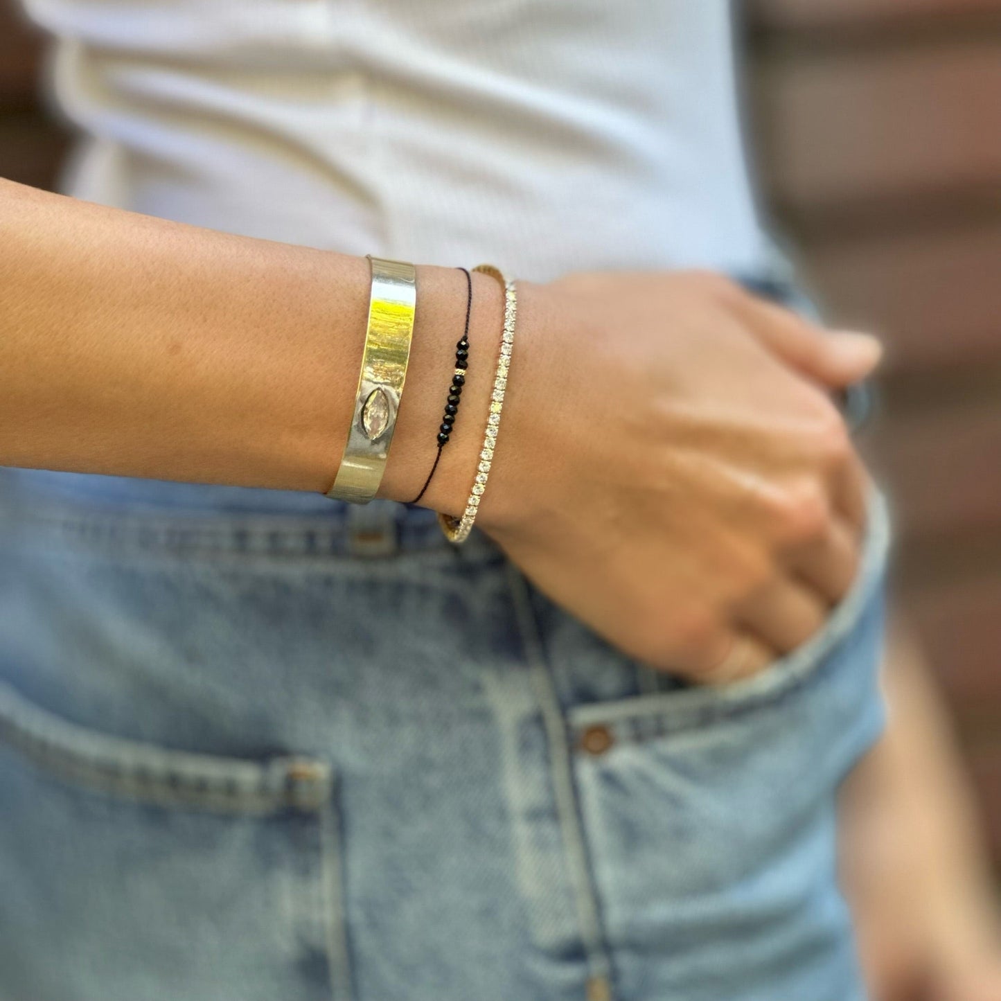 The Energy Project  – Protection Bracelet - Black Tourmaline & 14k Gold
