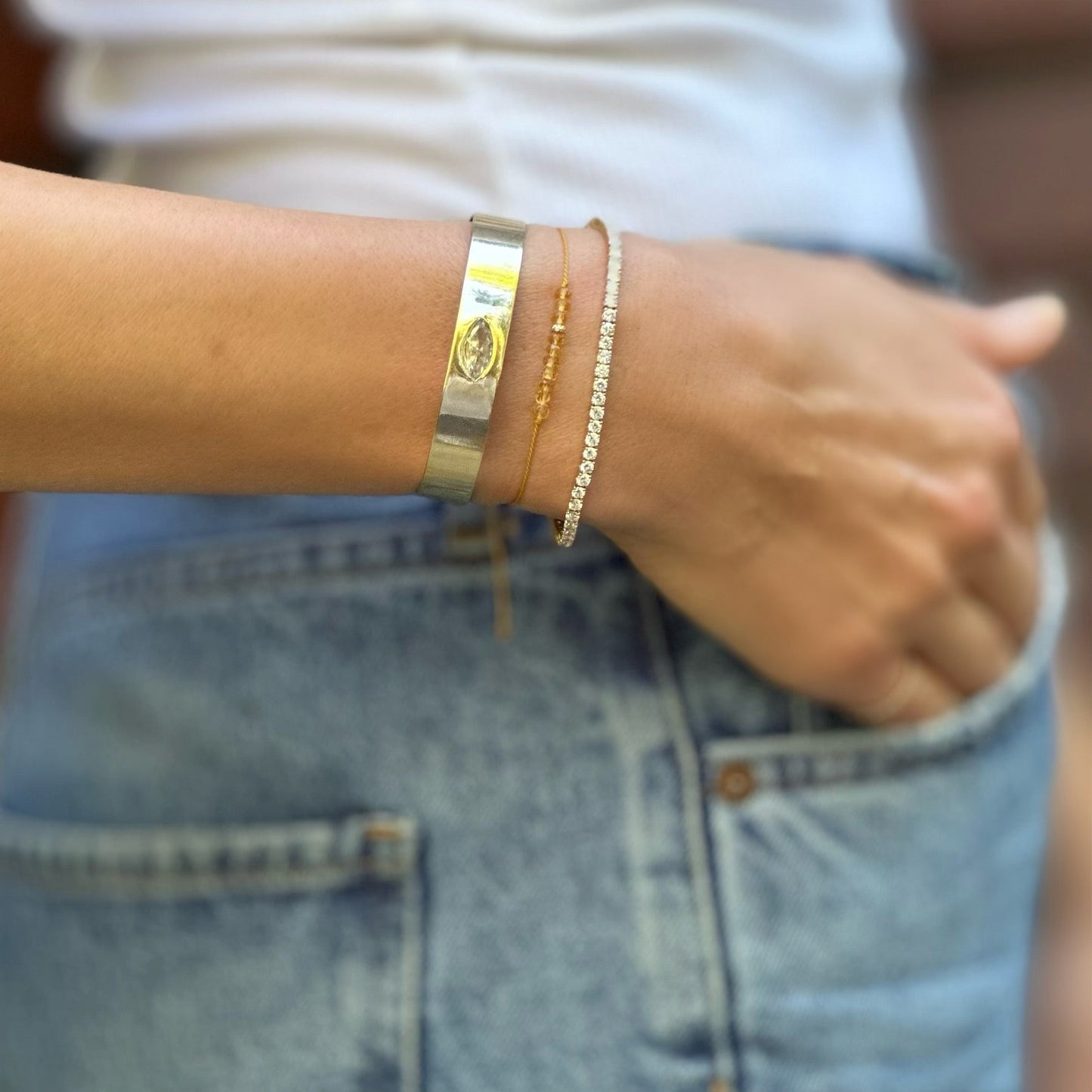 The Energy Project - Prosperity Bracelet - Citrine & 14k Gold