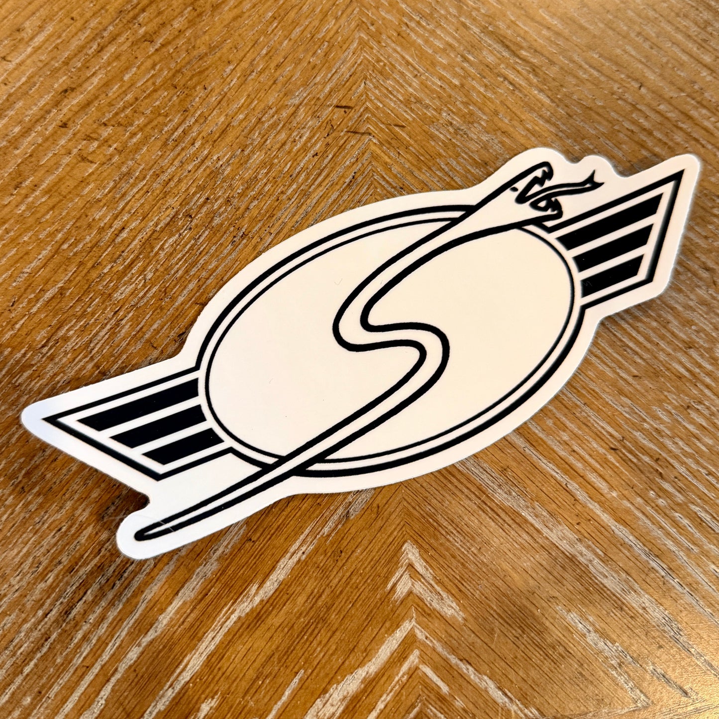 Sims Snake B/W Sticker 6.4”