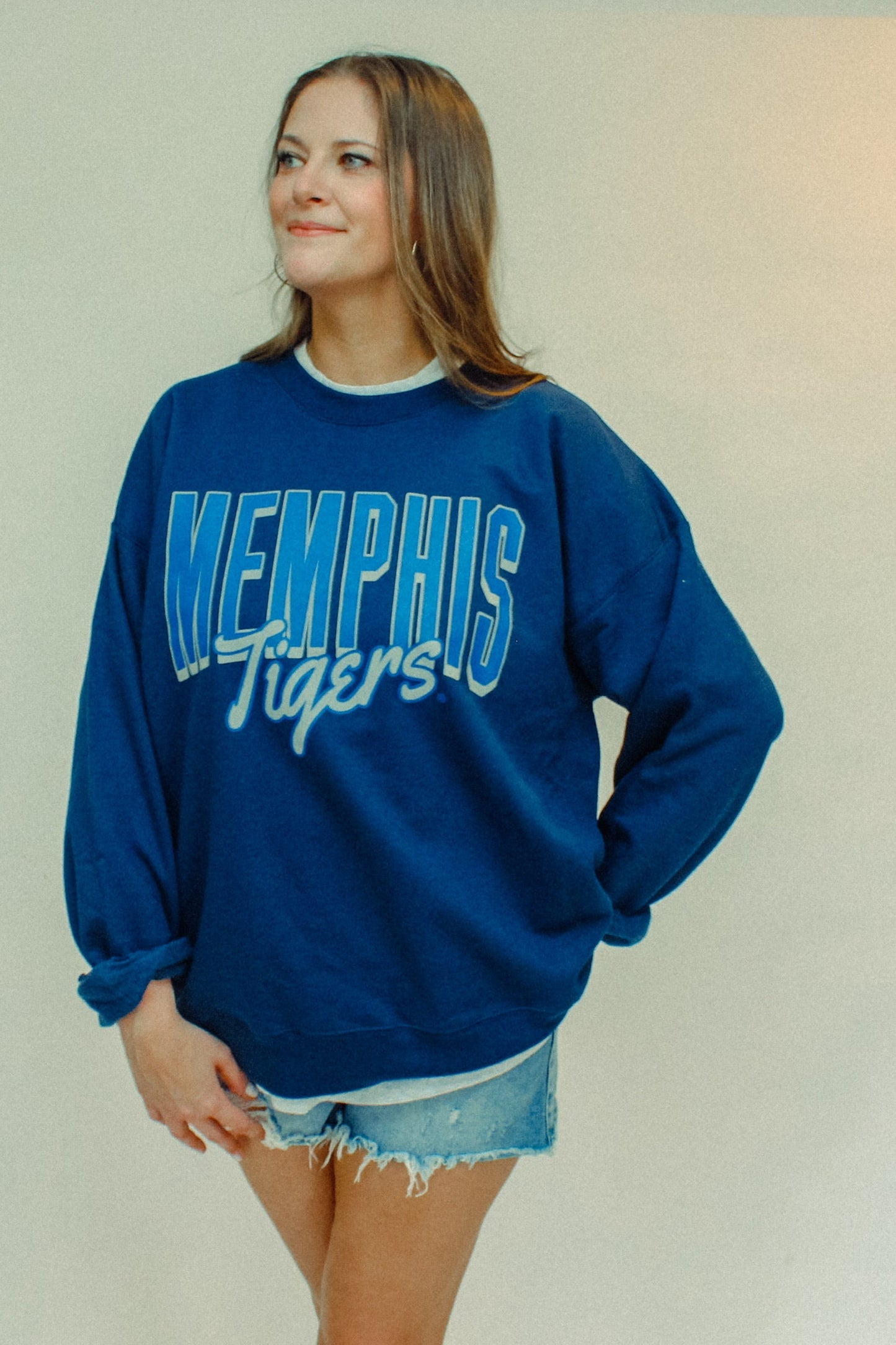 Underground Original Design: Memphis Tigers, Game Day Boxy Cotton Sweatshirt